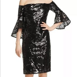 Laundry by Shelli Segal off the shoulder dress!